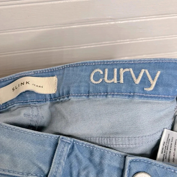 SLINK Women's Curvy Ankle Jegging Jeans Size 10 Light Blue Denim - Picture 10 of 11